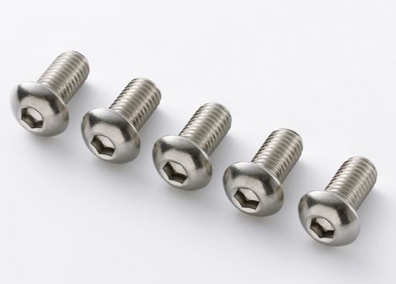高い硬度304のステンレス鋼の円形のヘッド六角形はISO DIN BS UNIの品質規格の下でカスタマイズされる100%をねじで締める