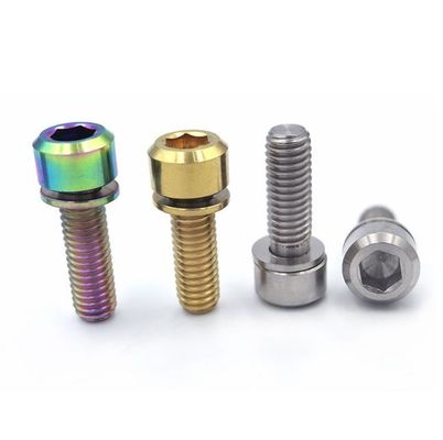 チタニウムの合金のハンドルねじM5x18x20はガスケットが付いている固定ねじを扱う