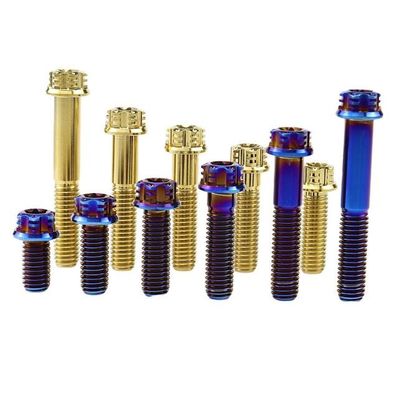 M6 Torxチタニウムの合金はオートバイの修正のための豪華なフランジでボルトで固定する