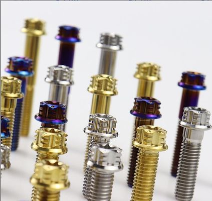 M6 Torxチタニウムの合金はオートバイの修正のための豪華なフランジでボルトで固定する