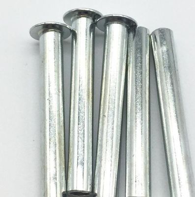 半空の楕円形のヘッド鉄のリベットの金属の単一の側面の産業白い電流を通されたリベット