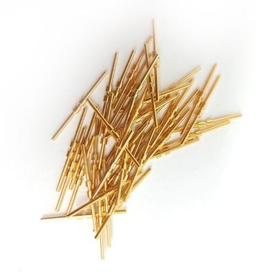 真鍮の金は固体針の金をめっきしたテスト調査のPogoのPin/ばねの指ぬきをめっきした