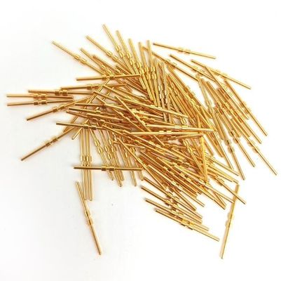 真鍮の金は固体針の金をめっきしたテスト調査のPogoのPin/ばねの指ぬきをめっきした