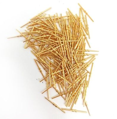 真鍮の金は固体針の金をめっきしたテスト調査のPogoのPin/ばねの指ぬきをめっきした